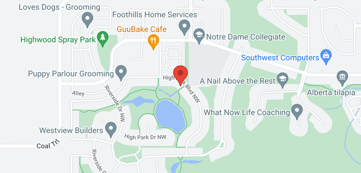 map of 1501 HIGH PARK Boulevard NW